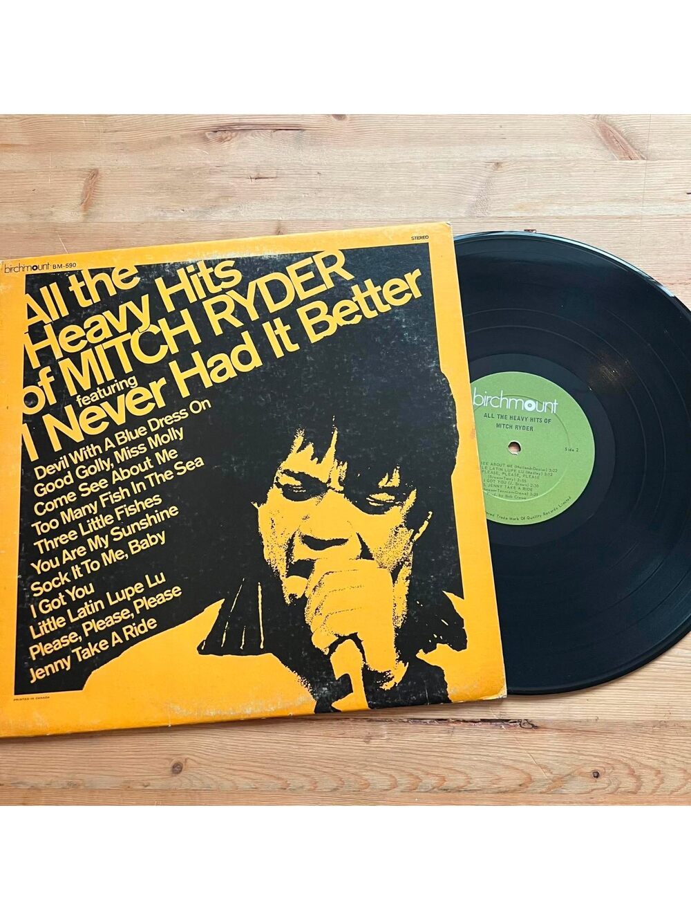 Mitch Ryder - All the Heavy hits of Mitch Ryder 33rpm VG+ VR02